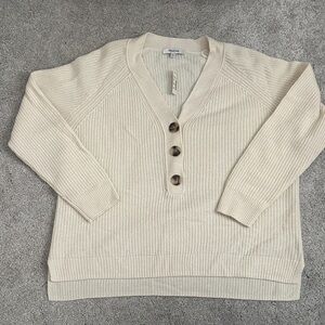 *NWT* Madewell soft cream knit sweater-Size M